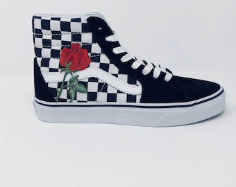 vans personalizzate rose