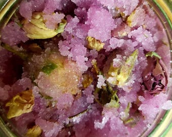Rose Body Scrub | Sugar Scrub | Sea Salt Body Scrub | Rose and Eucalyptus | Essential Oil | Coconut Oil | Rose Body Scrub