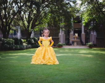 Belle Dress / Disney Princess Dress Beauty and the Beast Inspired Costume / Ball gown style for toddler, child, girl