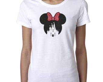 Minnie Mouse Shirt - Disney Castle Shirt - Minnie Mouse Castle - Disney Women's Shirt - Disney T Shirt
