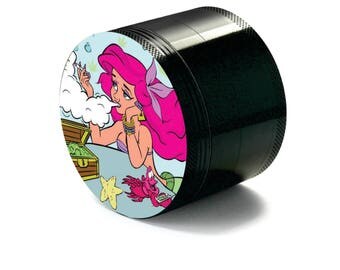 Custom Herb Weed Grinder Ariel Inspired Best gift for her