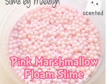 Pink Marshmallow Floam Slime ~ Scented Floam ~ Scented Slime