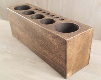 Rustic Desk Caddy-Large, Pencil Holder, Paint Brush Holder, Desk Organizer