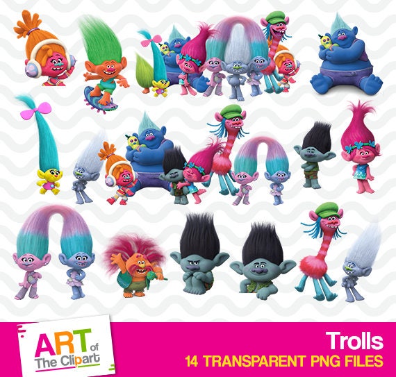 Trolls Birthday Clip Art