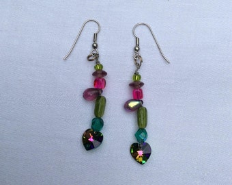 Boucle d'oreilles pendantes pour oreilles percées