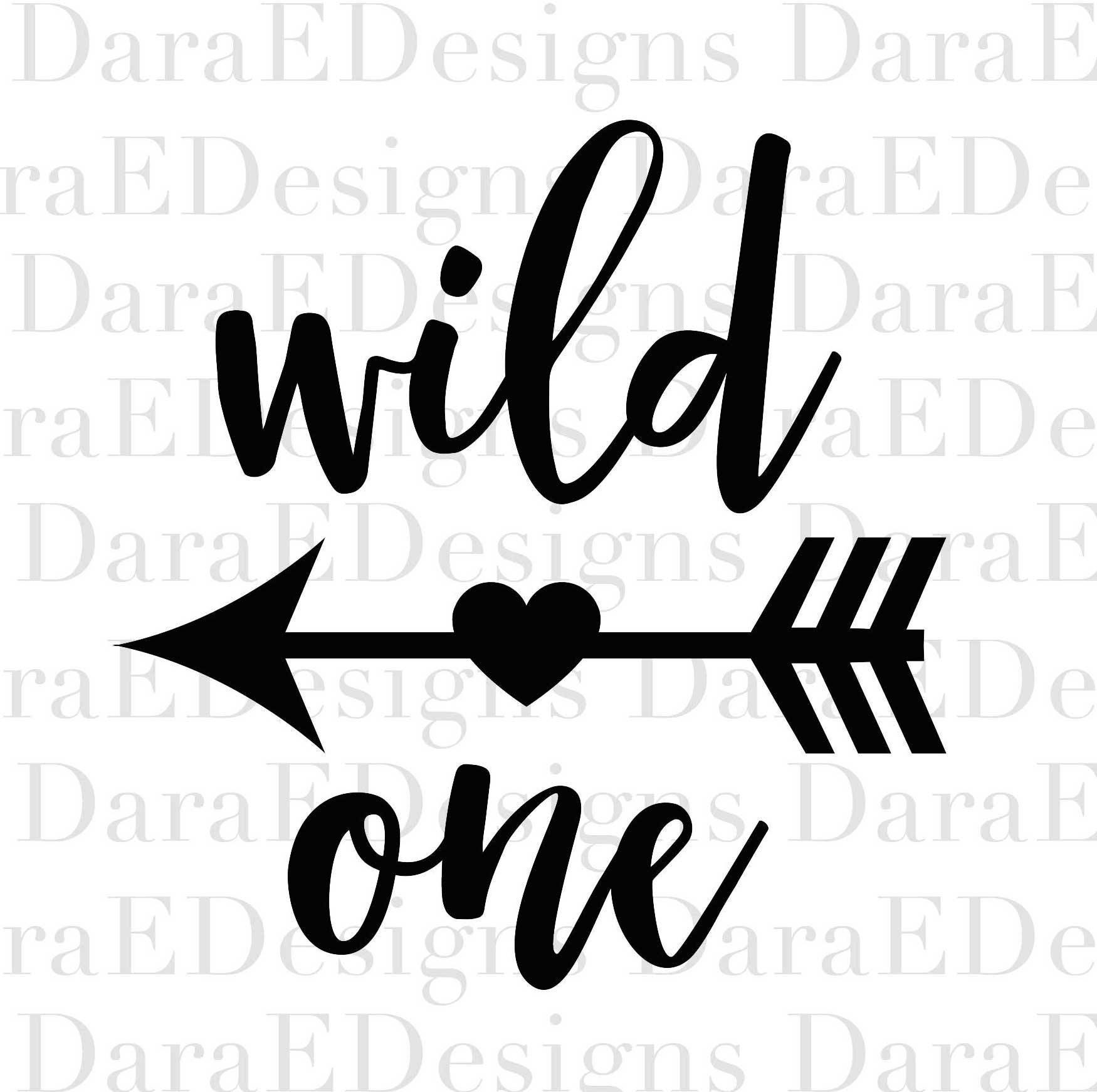 Download Wild One SVG Baby SVG Cut File for Silhouette and Cricut ...