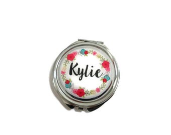 Name mirror - Bridesmaid Mirror Compacts - Personalized Bridesmaid Gifts - Unique Bridesmaid Compact Mirror - Personalized Gifts for Women