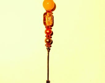 FIBULA, brooch, pin stone round Crystal Boheme.personnalise your clothes. Fibdor54