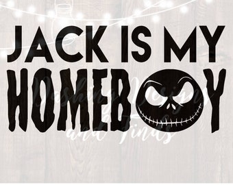 DIGITAL DOWNLOAD svg png jack nightmare before christmas halloween silhouette cricut cutting file vinyl HTV boy girl shirt print