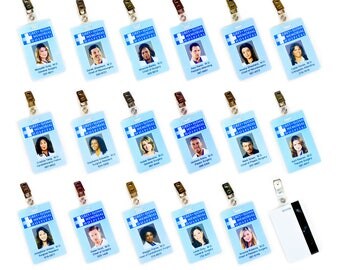 Grey's Anatomy Grey + Sloan Charactor ID Card Replica w/ Clip | Choice: Grey Callie Derek Bailey Yang Arizona Hunt Amelia Lexie Maggie +More