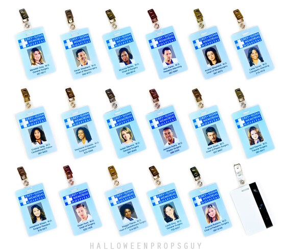 Grey s Anatomy Grey Sloan Charactor ID Card Replica W 