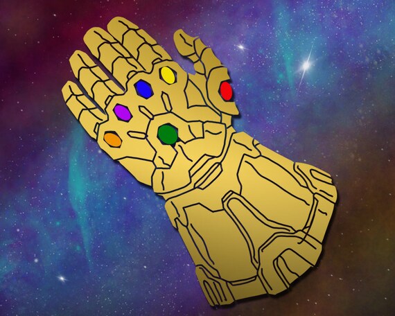 Infinity Gauntlet Decal War Avengers Thanos Iron Man
