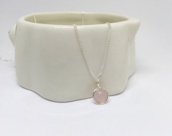 rose quartz pendant for men amazon