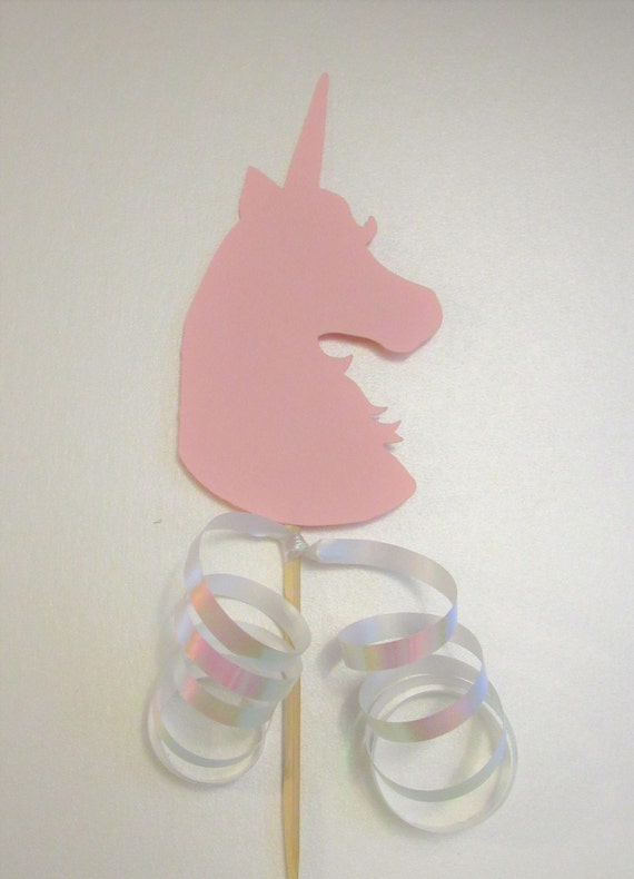 items similar to unicorn cupcake toppers 24 per set different colors