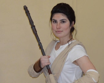 Rey Cosplay Wig / Star Wars Lace Front Wig / Episode VII the Force Awakens Halloween Disney Costume Dark Brown Daisy Ridley / Lady Series