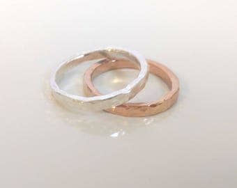 couples rings wedding bands promise rings rose gold wedding band hammered silver artisan bands silversmith rings - Artisan Wedding Rings couples rings wedding bands promise rings rose gold wedding band hammered silver artisan bands silversmith rings - Artisan Wedding Rings
