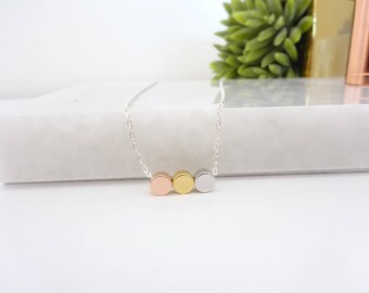 Initial necklace, Custom hand stamped jewelry, Bridesmaid Necklace, birthday gifts, Mom necklace, Wedding jewelry, Christmas gift idea
