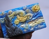 Handmade inspired 'Starry Night' parody Soap - Vincent van Gogh, Christmas gift, stocking gift, Novelty, Parody-version2
