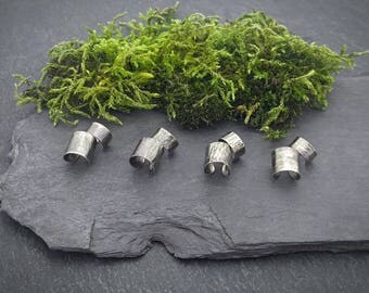 Textured Ear Cuffs, Birch Bark, Tree Bark, Oxidised Sterling Silver, Non-Pierced Ears, Handmade Silver Cuffs, Rustic Texture, Ear Cuffs UK