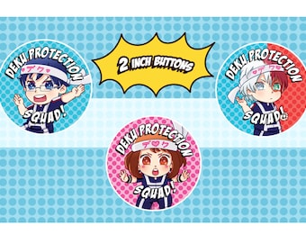 BNHA】Deku Protection Squad Buttons