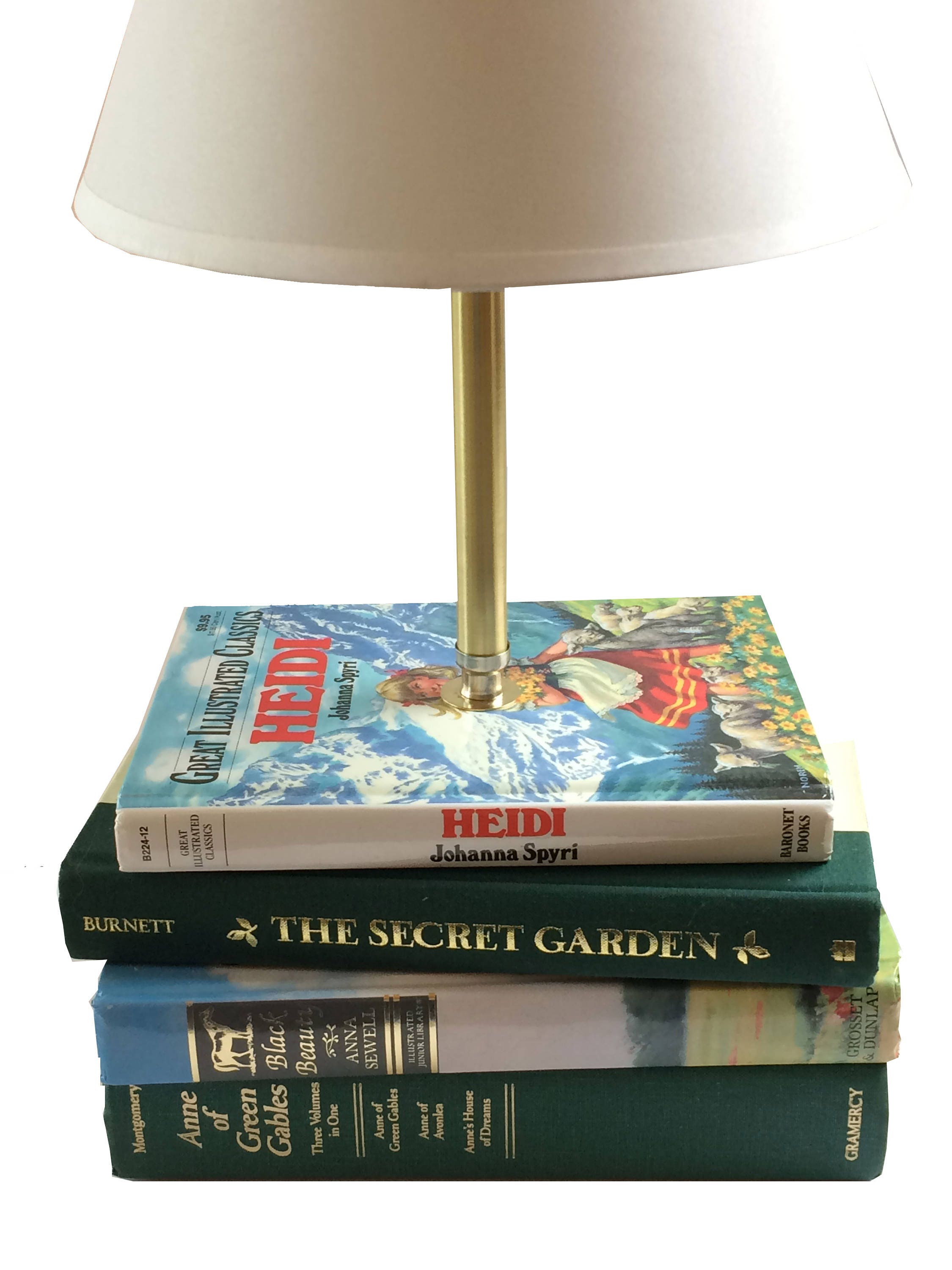 Book Lamp Custom Table Lamp Repurposed Books Book Lover