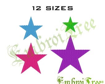 Star Embroidery Design - Star Machine Embroidery Download - Star Pes File