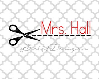 Download Scissor monogram | Etsy