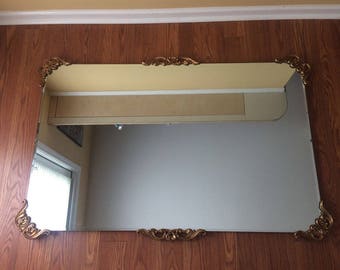 Beautiful Antique Ornate Mirror measuring 54x34