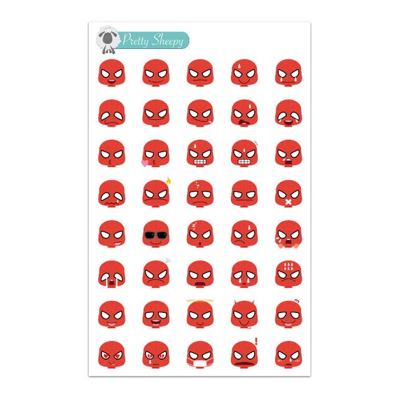 Spiderman Emoji Stickers