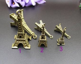 10PCS Eiffel Tower Charms,3 Sizes-p1831