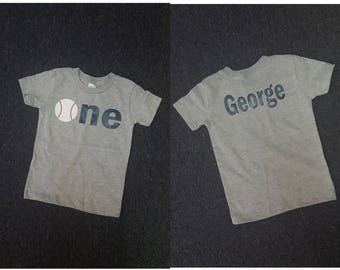 Baseball Personalized Birthday Shirt, Baseball Birthday Shirt, Personalized Birthday Shirt, First Birthday Baseball Shirt