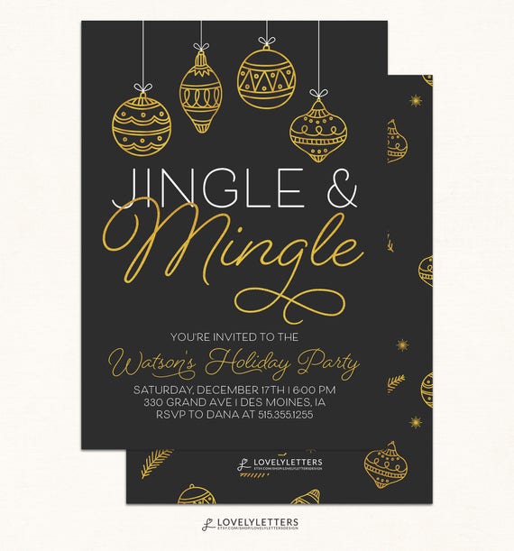 Jingle And Mingle Invitations 1