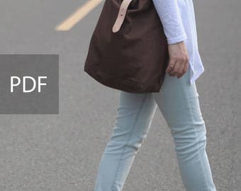 Hobo Canvas Bag - Bag PDF Sewing Pattern - with Sewing Tutorials by niizo (no supplies)