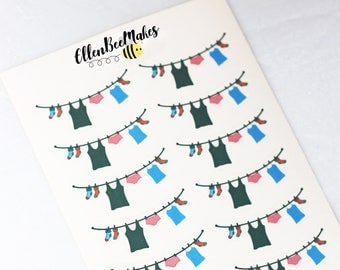 Mini Clothing/Washing Line Stickers