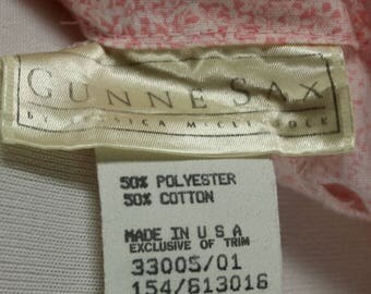 Gunne Sax Jessica McClintock Pink Flower print Dress