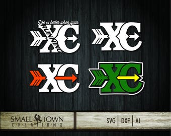 Cross Country SVG - Cut Files - Vinyl Cutters, Screen Printing, Silhouette, Die Cut Machines, & More