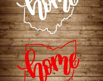 Ohio State Decal, Ohio State Sticker, Ohio Decal, Ohio Sticker, Ohio Home Decal, Home Decal, Home Sticker, Yeti Decal, State Car Decal
