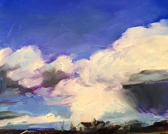 filled with beauty // landscape painting // original landscape // landscape art // sky painting // original art // original oil painting