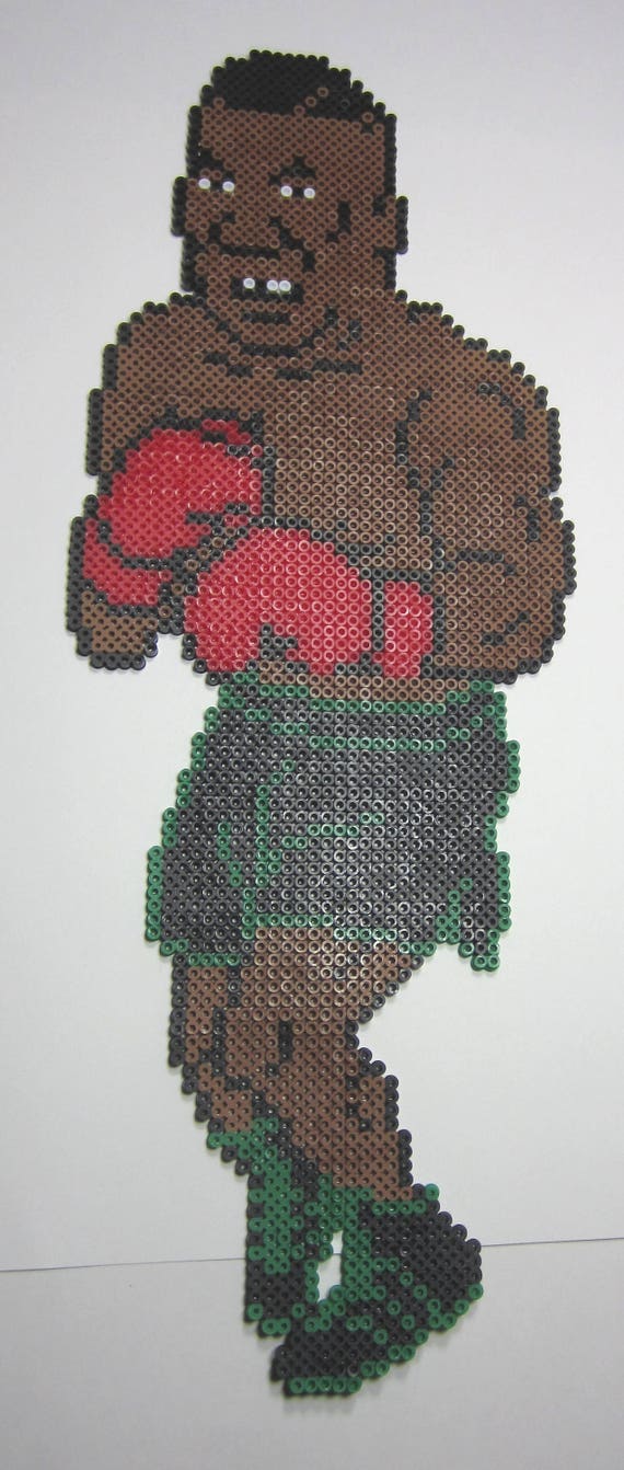 Mike Tyson S Punch Out Perler Pixel Art Choose From Bald