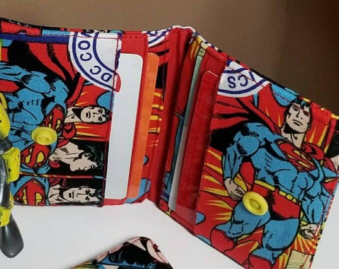 Snap DC comics fabric wallet