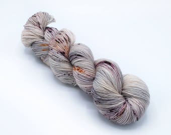 Godswood - Hand Dyed Yarn - Sock - Blue Faced Leicester BFL Wool - Hand Painted - Nylon - Fingering Weight - Kettle Dyed Yarn - Speckled