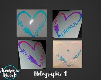 Plexus Swag - Holographic Decal Heart Arrow