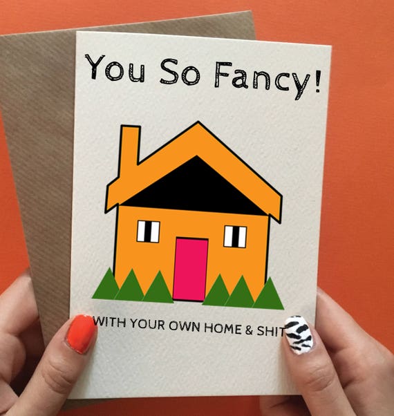 Congrats New House new home card / funny new home card / congratulations new Congrats New House new home card / funny new home card / congratulations new