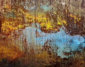 Original hand painted oil painting-Abstract - made by Sarmite Alksne size 40"x50"