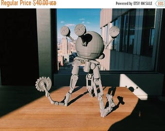 SUMMER SALE Fully Articulated Codsworth, Fallout 4 , Your favorite Mr. Handy Robot , Unpainted kit and ready for your imagination!