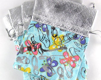 5 9.5x11cm blue velevet jewelry pouch gift bag 18031