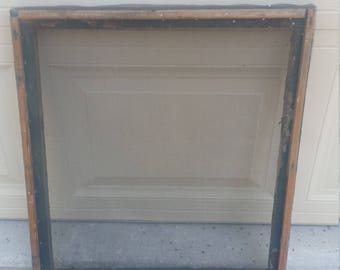 Vintage Window Screen Mid Century Farmhouse Chippy Paint
