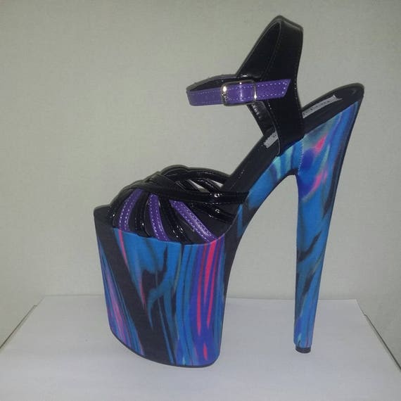 Pole Dancing Shoes Custom Made Exotic Heels Sexy Shoes UV