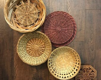 Woven Basket Wall Art woven wall baskets | etsy Woven Basket Wall Art woven wall baskets | etsy