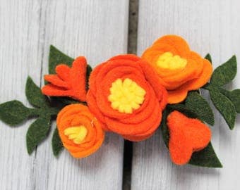 ELENA of AVALOR inspired Wool blend felt flowers